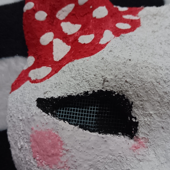 Strawberry Therian Kitty Mask - Picture 3 of 9